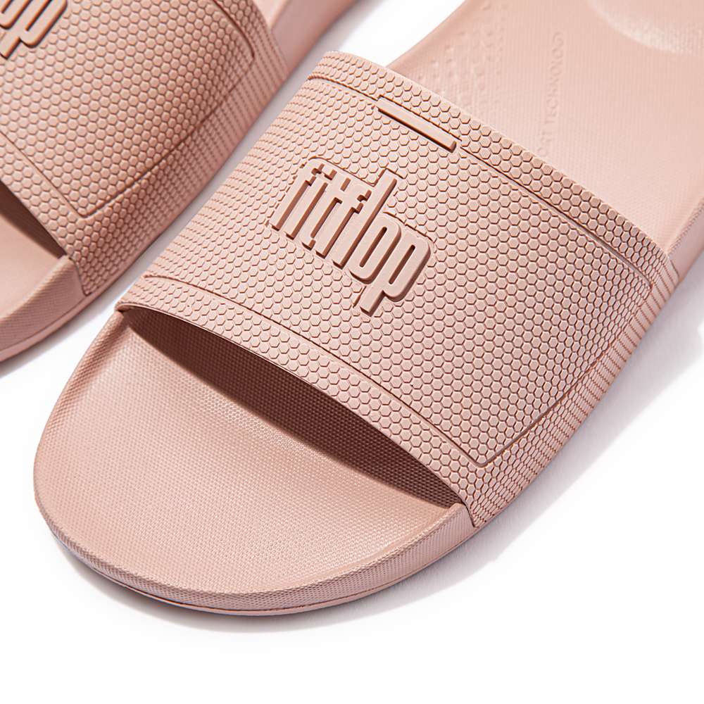 Fitflop IQUSHION Pool Badslippers Dames Beige | NGO183602