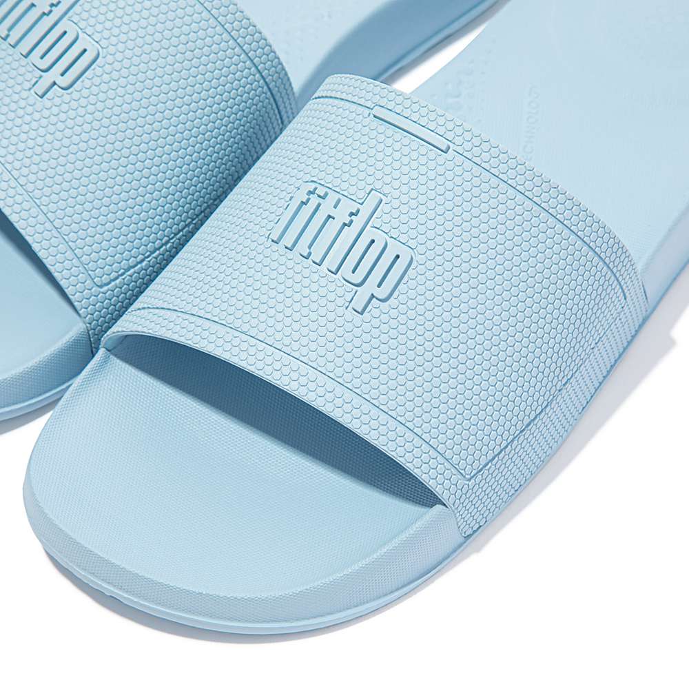 Fitflop IQUSHION Pool Badslippers Heren Blauw | IZE410597