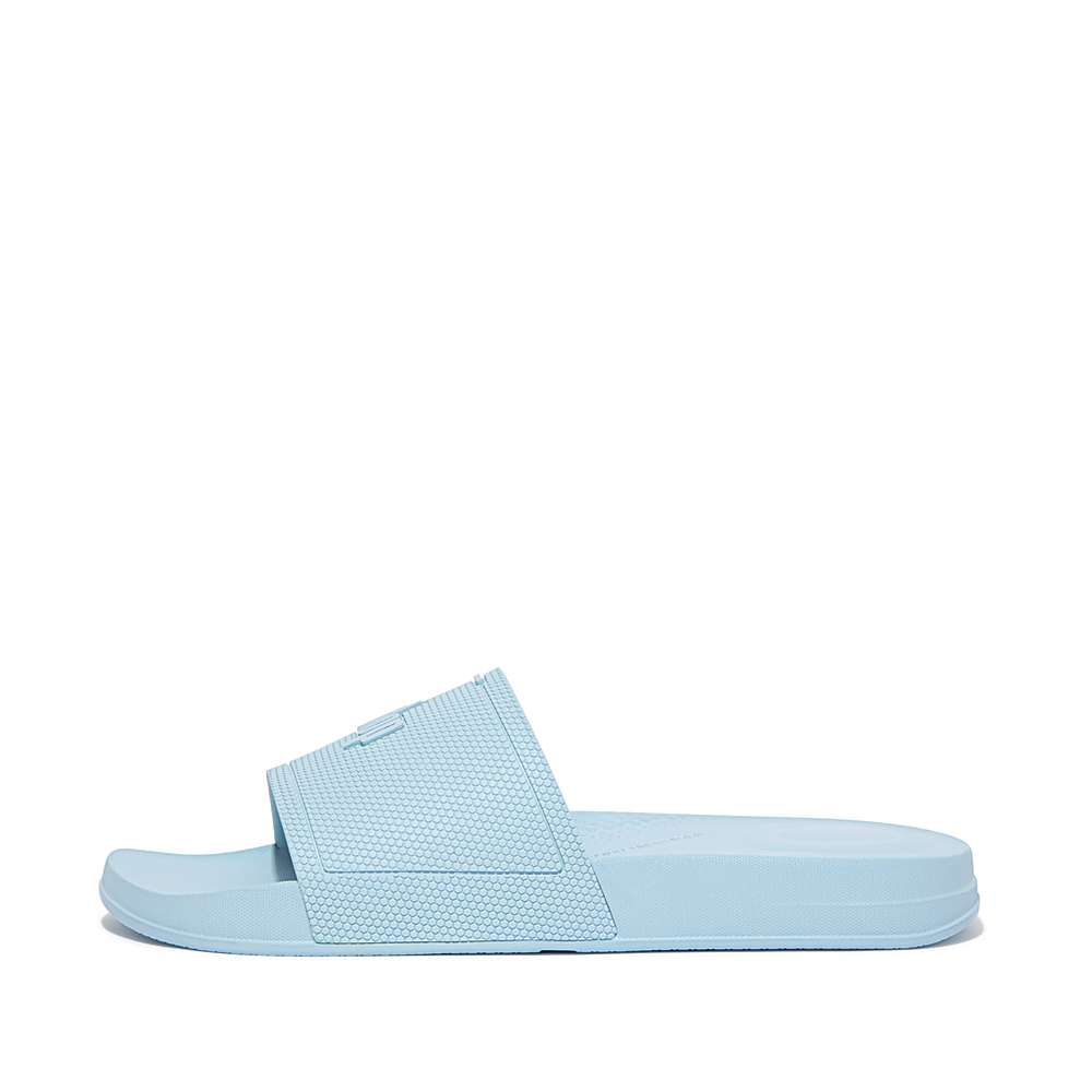 Fitflop IQUSHION Pool Badslippers Heren Blauw | IZE410597