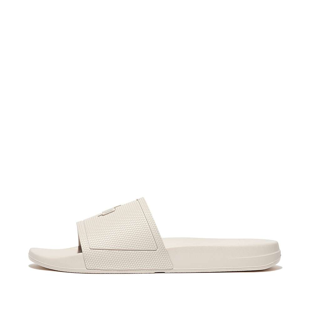 Fitflop IQUSHION Pool Badslippers Heren Grijs Beige | UVK710492