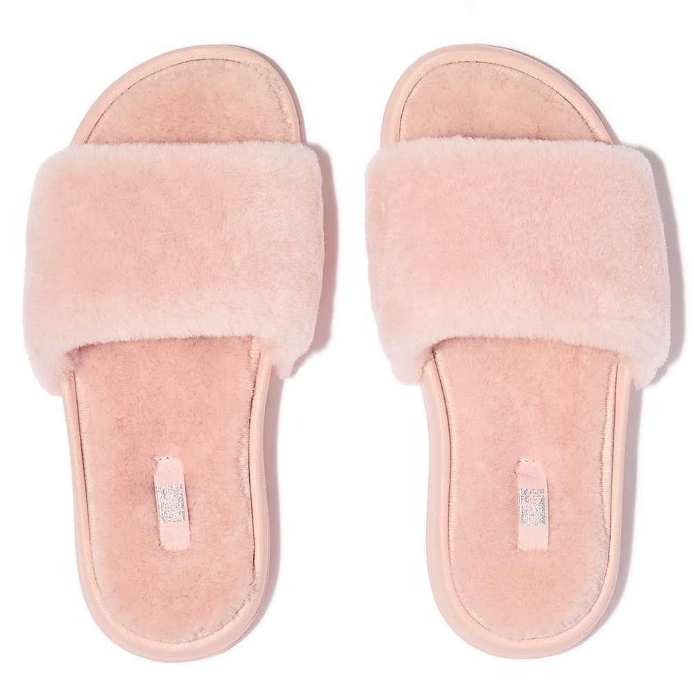 Fitflop IQUSHION Shearling Slippers Dames Roze | QWX415270