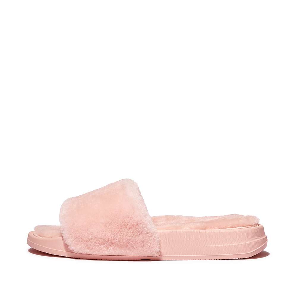 Fitflop IQUSHION Shearling Slippers Dames Roze | QWX415270