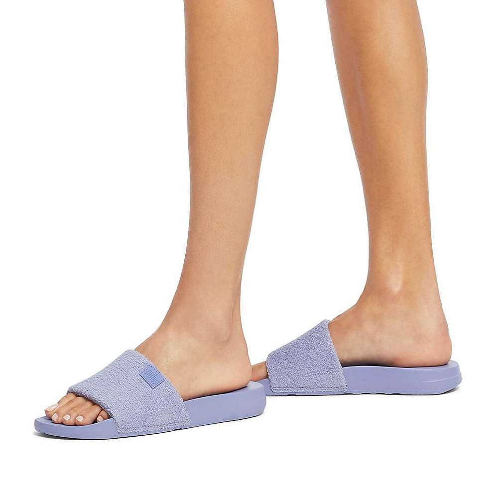 Fitflop IQUSHION Towelling Badslippers Dames Lavendel | NWS943876