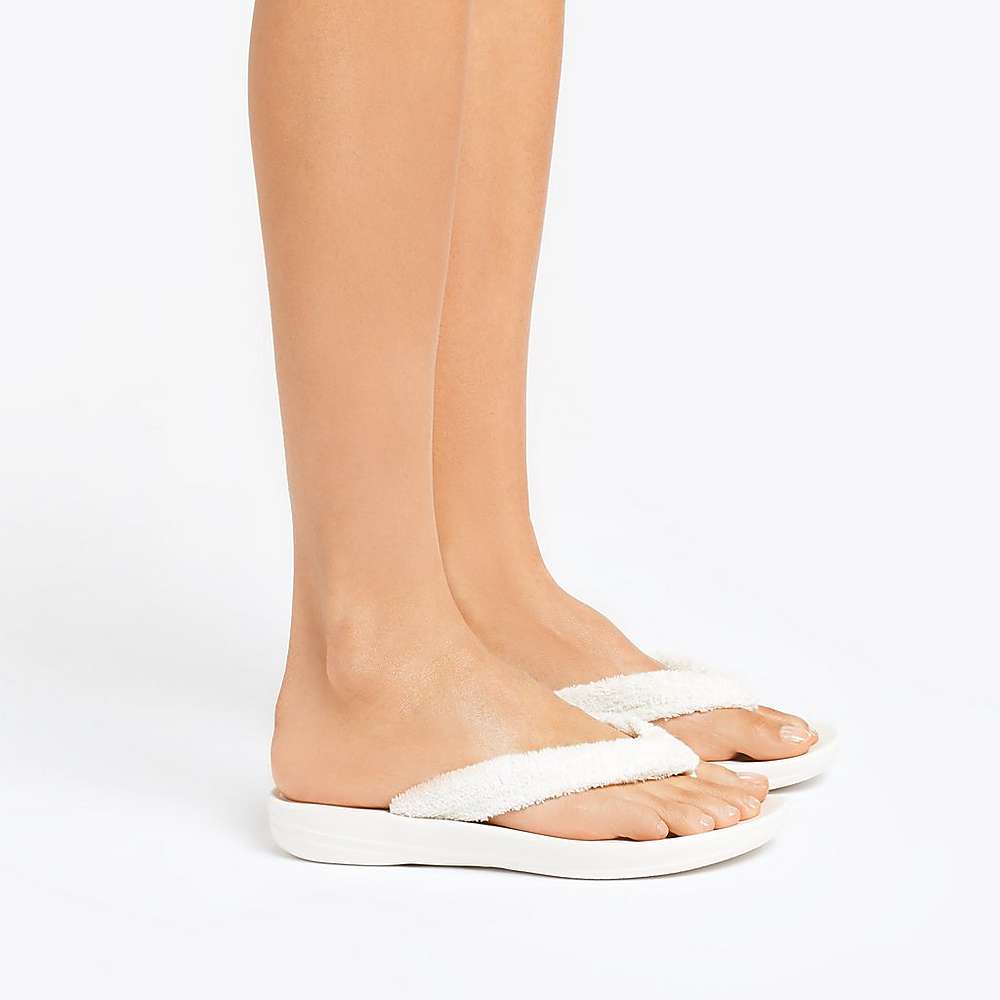 Fitflop IQUSHION Towelling Teenslippers Dames Room | YSQ394057