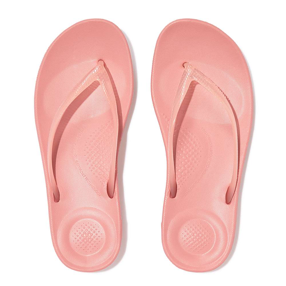 Fitflop IQUSHION Transparent Teenslippers Dames Roze | SNK249870