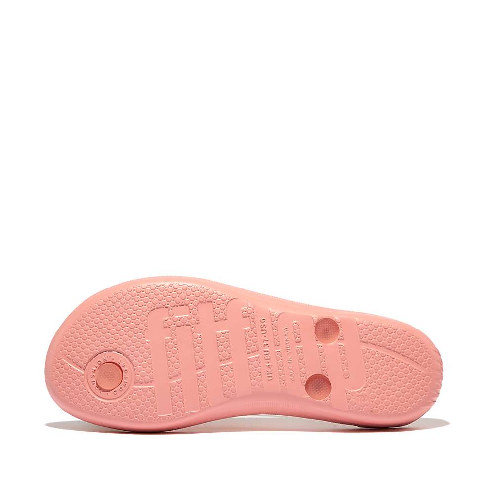 Fitflop IQUSHION Transparent Teenslippers Dames Roze | SNK249870