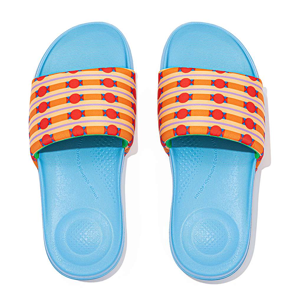 Fitflop IQUSHION X Yinka Ilori Water-Resistant Badslippers Dames Oranje | PJC038725