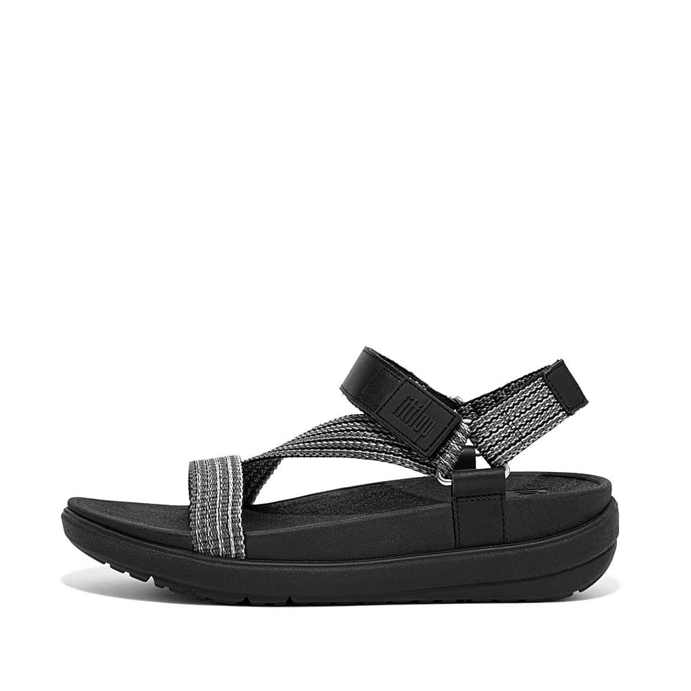 Fitflop LOOSH Webbing Z-Strap Sandalen Dames Zwart | EPT709284