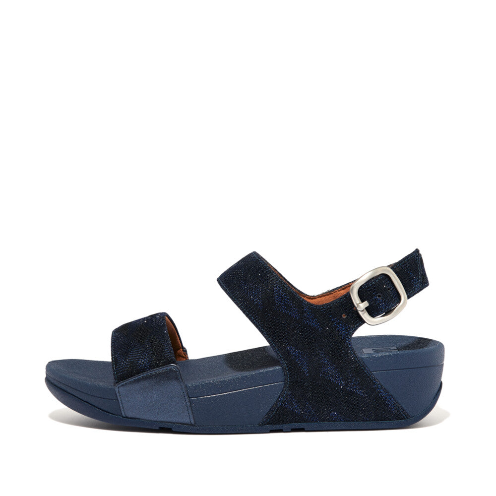 Fitflop LULU Glitz Backstrap Sandalen Dames Donkerblauw | BQT025613