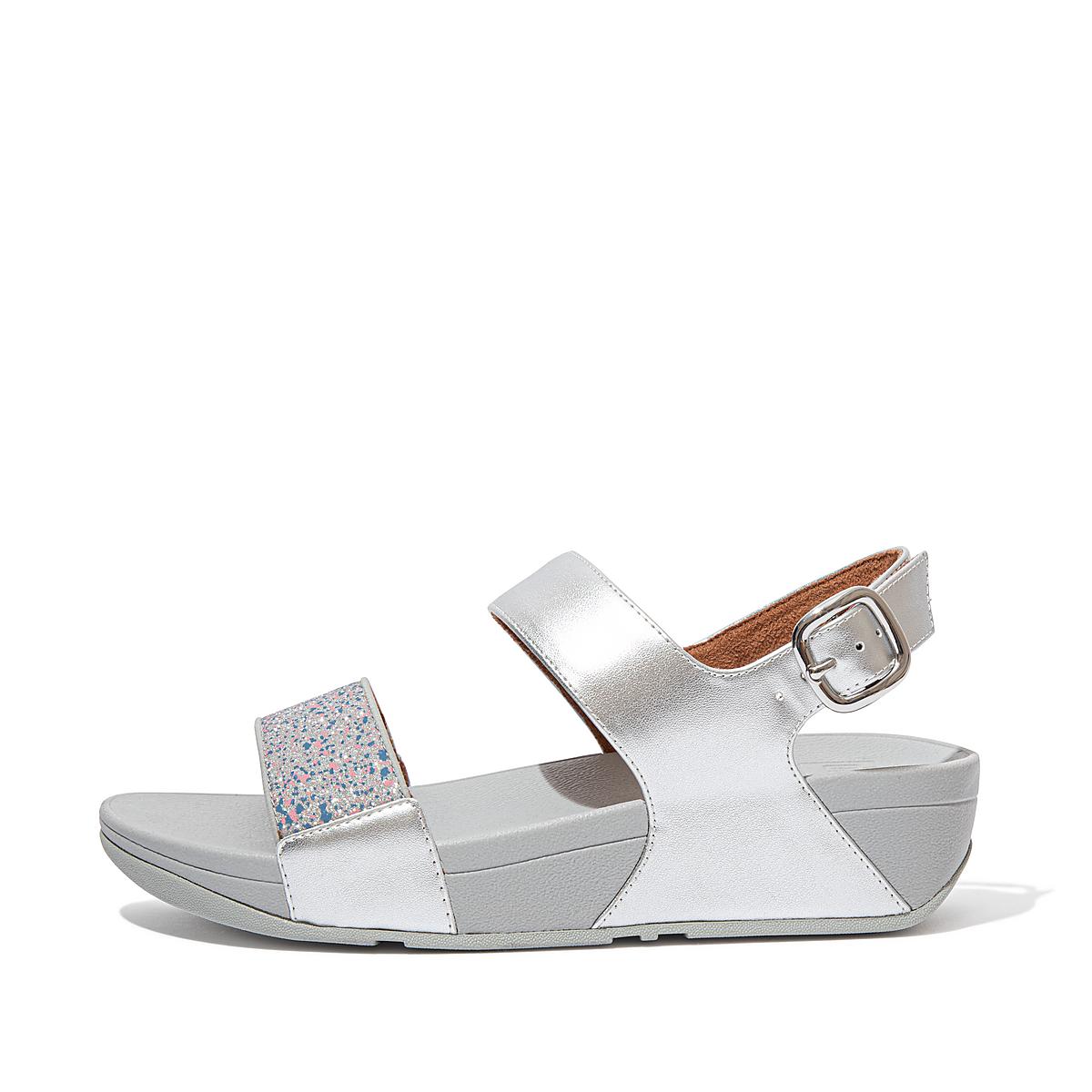 Fitflop LULU Shimmer Back-Strap Sandalen Dames Zilver | WXZ071632