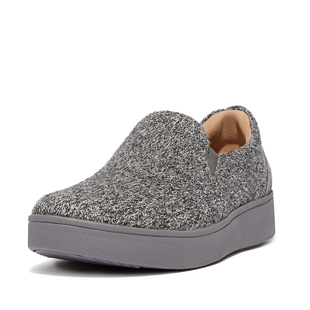 Fitflop RALLY E01 Merino Wol-Mix Skate Sneakers Dames Grijs | IFA153764