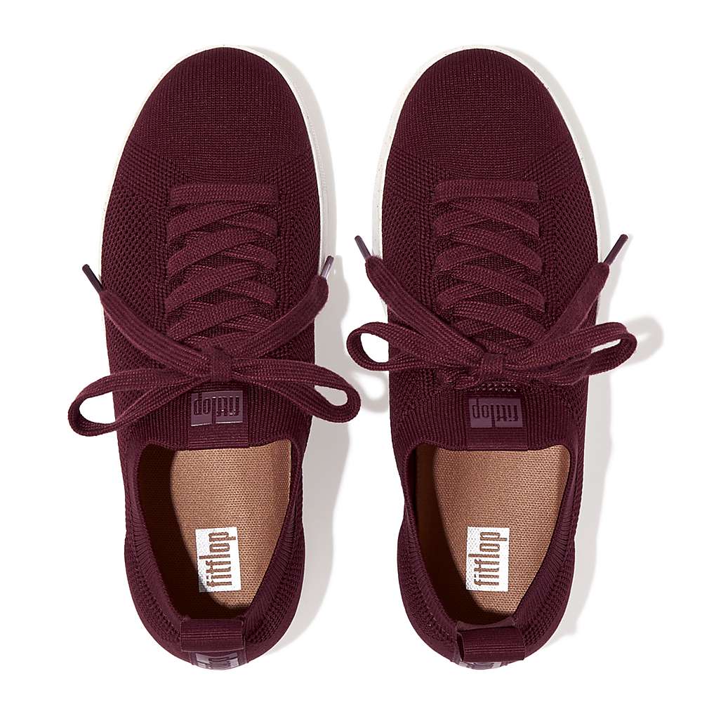 Fitflop RALLY E01 Multi-Knit Sneakers Dames Bordeaux | ZGY506839