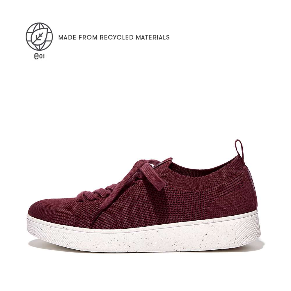 Fitflop RALLY E01 Multi-Knit Sneakers Dames Bordeaux | ZGY506839