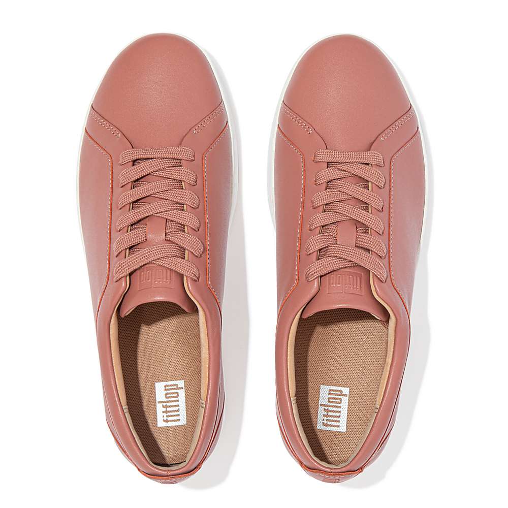 Fitflop RALLY Leather Sneakers Dames Roze | SZP720658