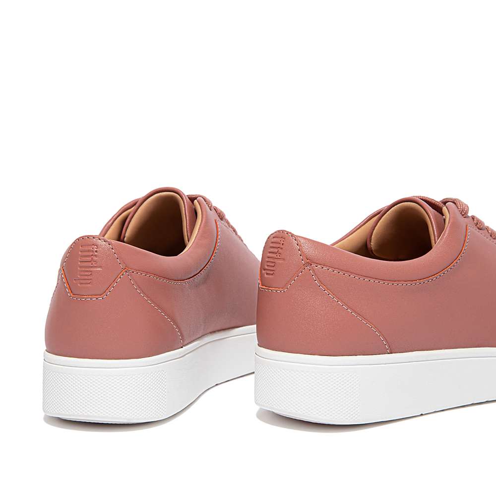 Fitflop RALLY Leather Sneakers Dames Roze | SZP720658