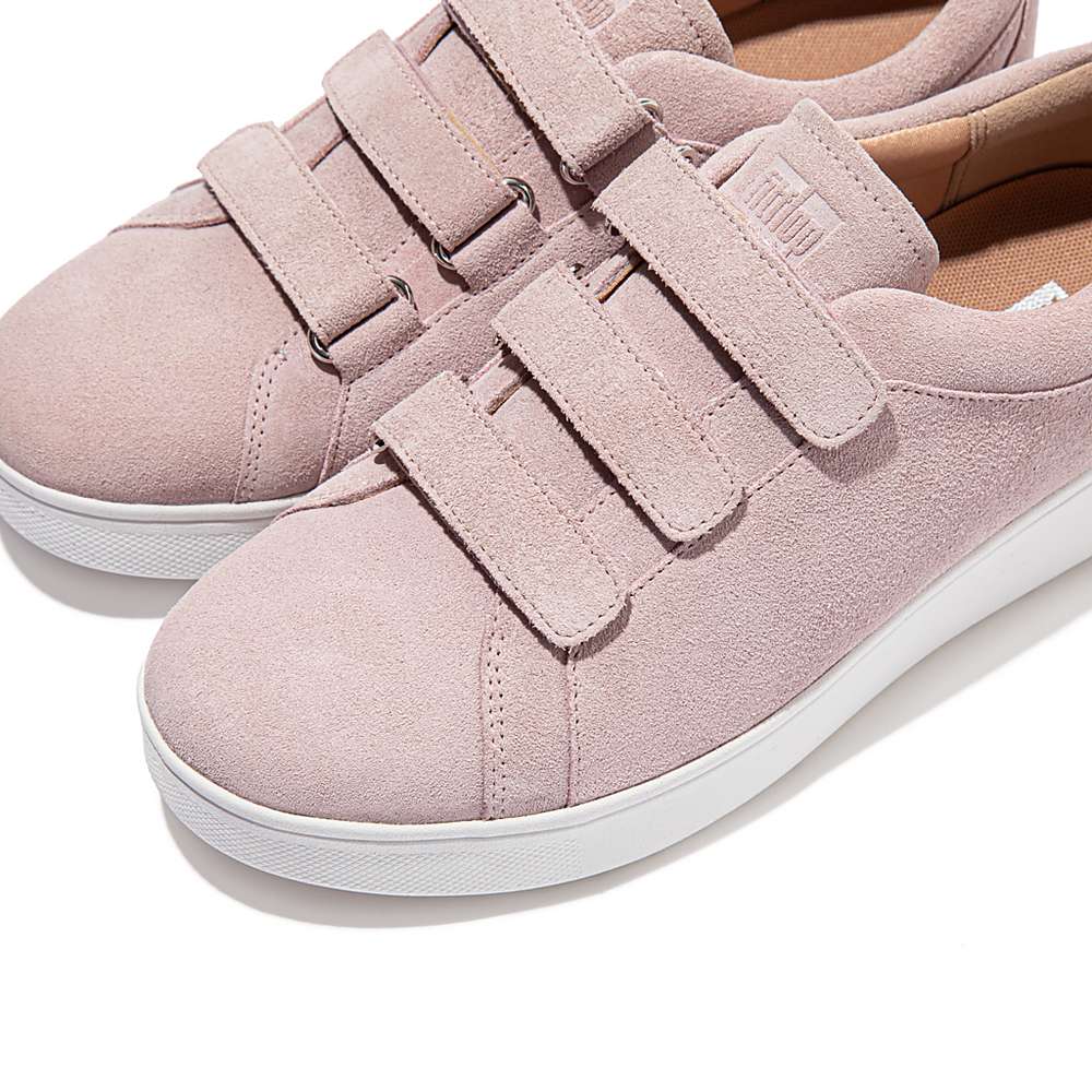 Fitflop RALLY Strap Suede Sneakers Dames Roze | MPI372516