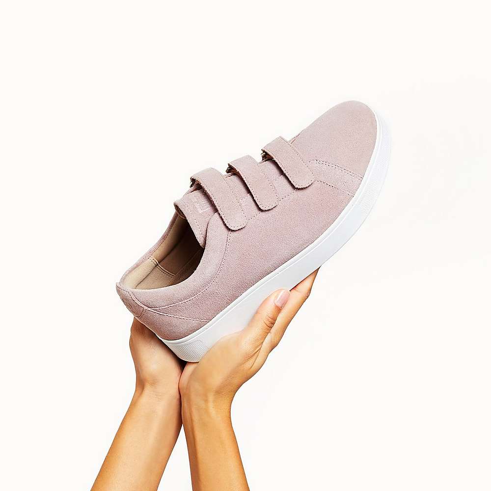 Fitflop RALLY Strap Suede Sneakers Dames Roze | MPI372516