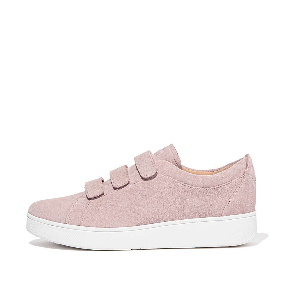 Fitflop RALLY Strap Suede Sneakers Dames Roze | MPI372516