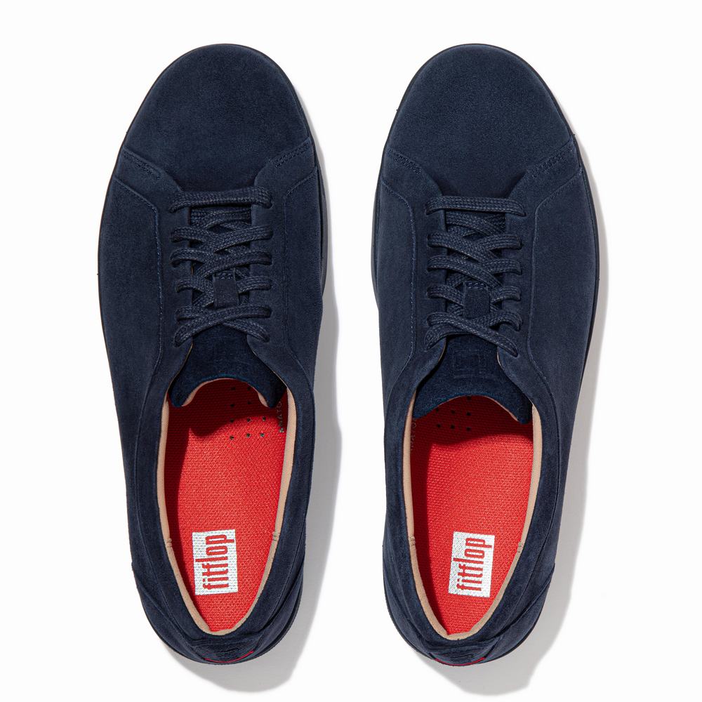 Fitflop RALLY Suede Sneakers Dames Donkerblauw | CLA091264