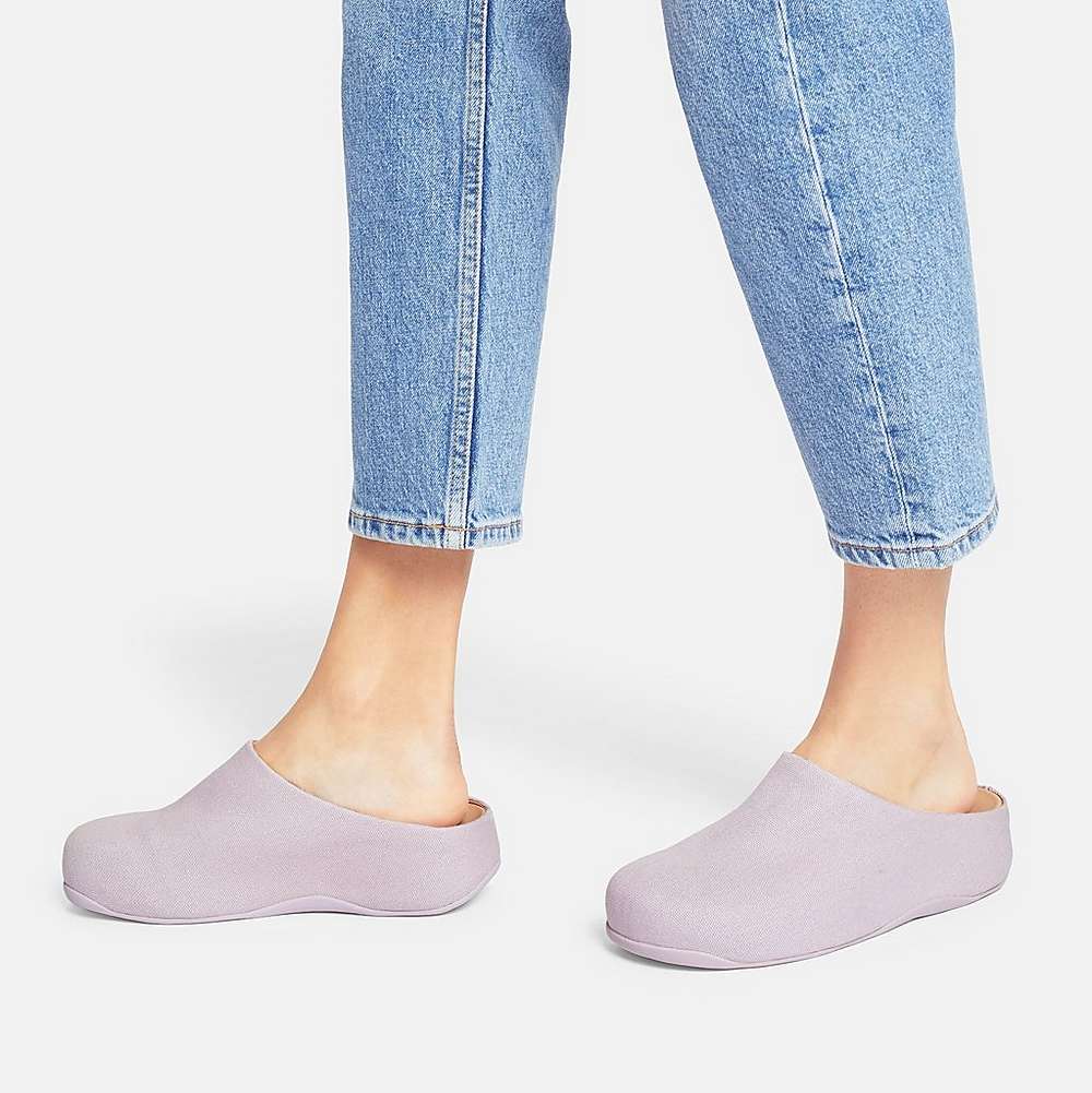 Fitflop SHUV Canvas Klompen Dames Roze | XHF027865