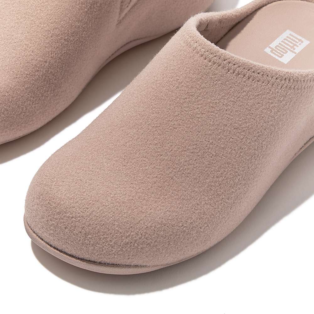 Fitflop SHUV Cushy Felt Clog Slippers Dames Beige | GBN483672