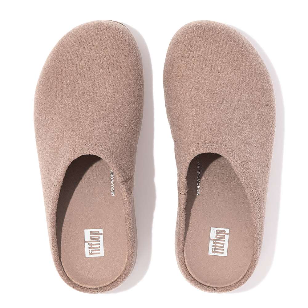 Fitflop SHUV Cushy Felt Clog Slippers Dames Beige | GBN483672