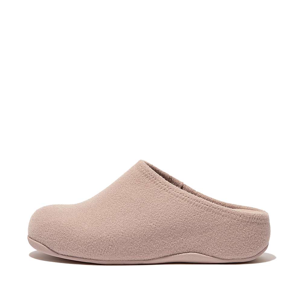 Fitflop SHUV Cushy Felt Clog Slippers Dames Beige | GBN483672