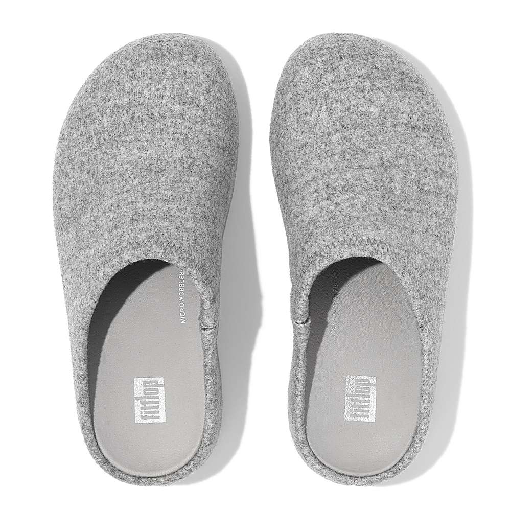 Fitflop SHUV Cushy Felt Clog Slippers Dames Grijs | SJL801523