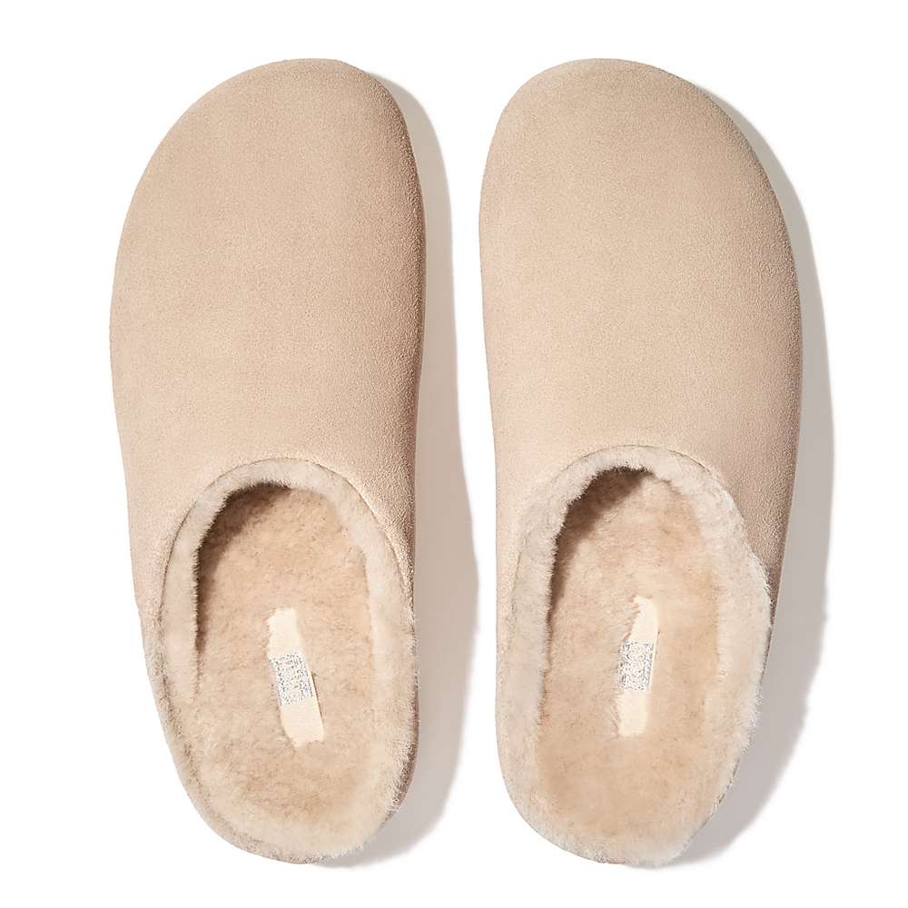 Fitflop SHUV Shearling-Lined Suede Klompen Dames Room | LQU572941