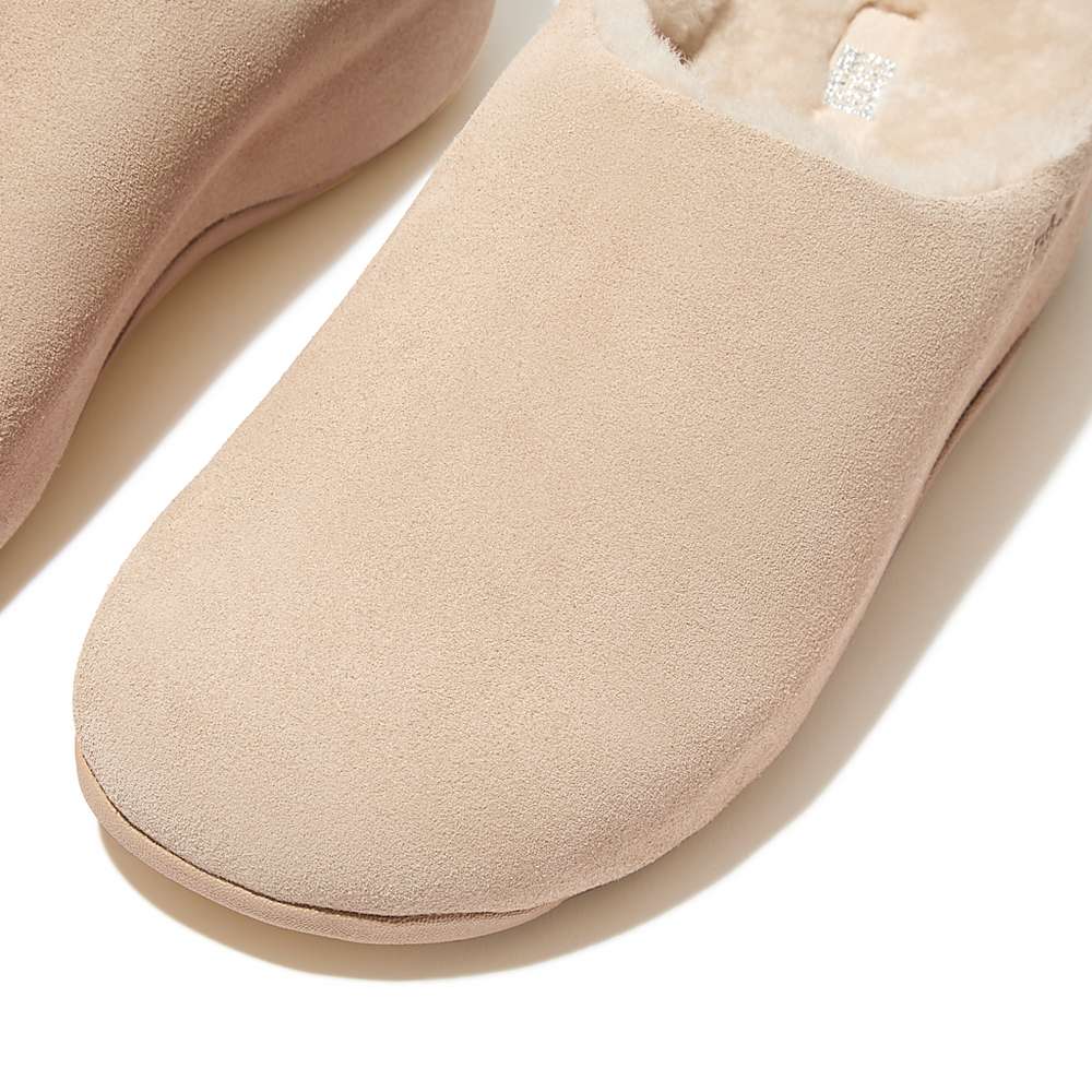 Fitflop SHUV Shearling-Lined Suede Klompen Dames Room | LQU572941