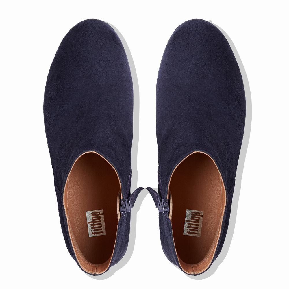 Fitflop SUMI Suede Enkellaars Dames Blauw | RSH956710