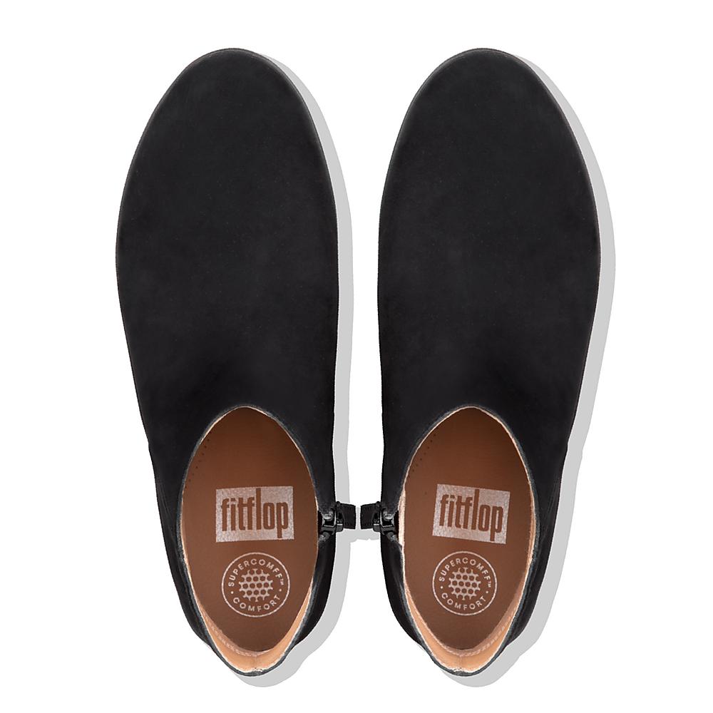 Fitflop SUMI Suede Enkellaars Dames Zwart | NLI568327