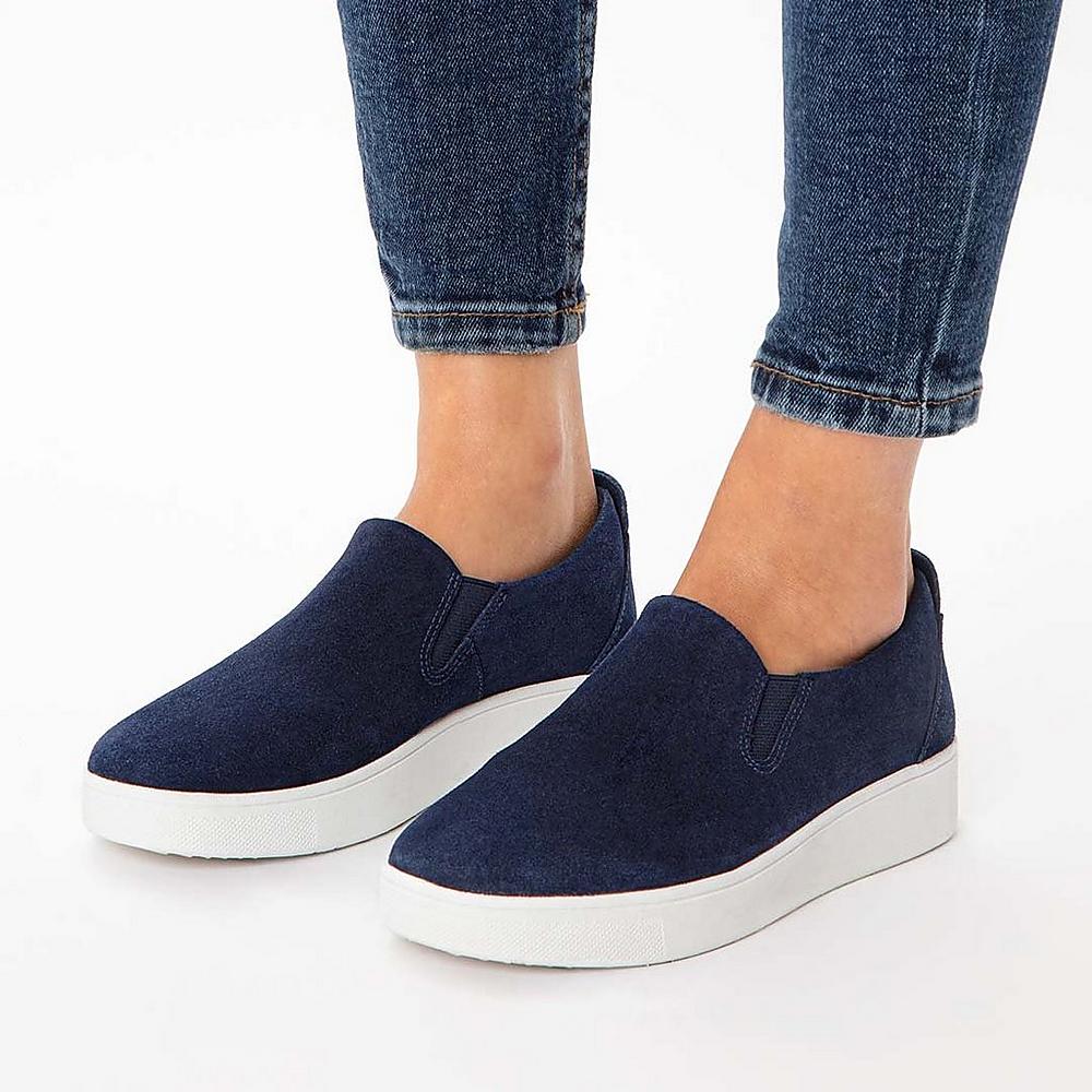 Fitflop SUPERSKATE Loafers Dames Donkerblauw | ETF730469