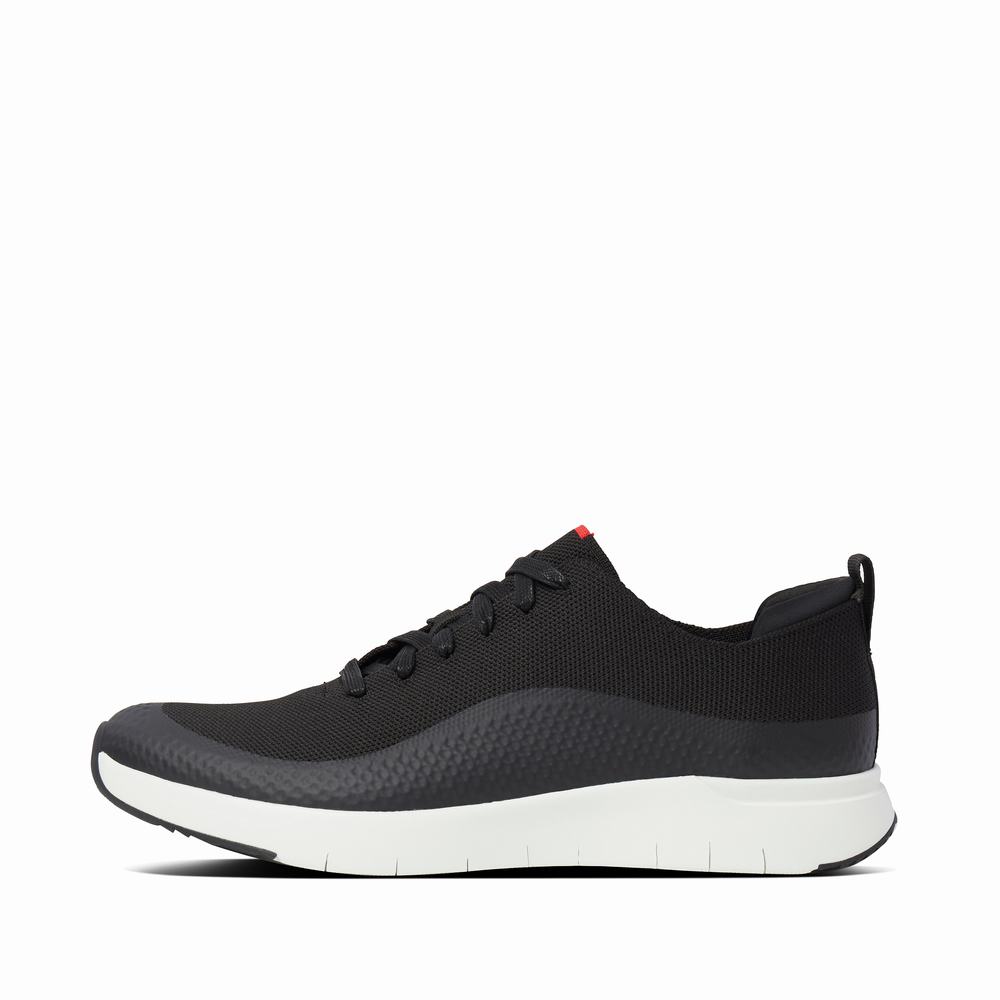 Fitflop UBERKNIT EVER Knit Sneakers Heren Zwart | DJS902485