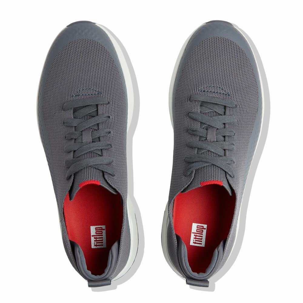 Fitflop UBERKNIT EVER Knit Sneakers Heren Grijs | UQZ489325