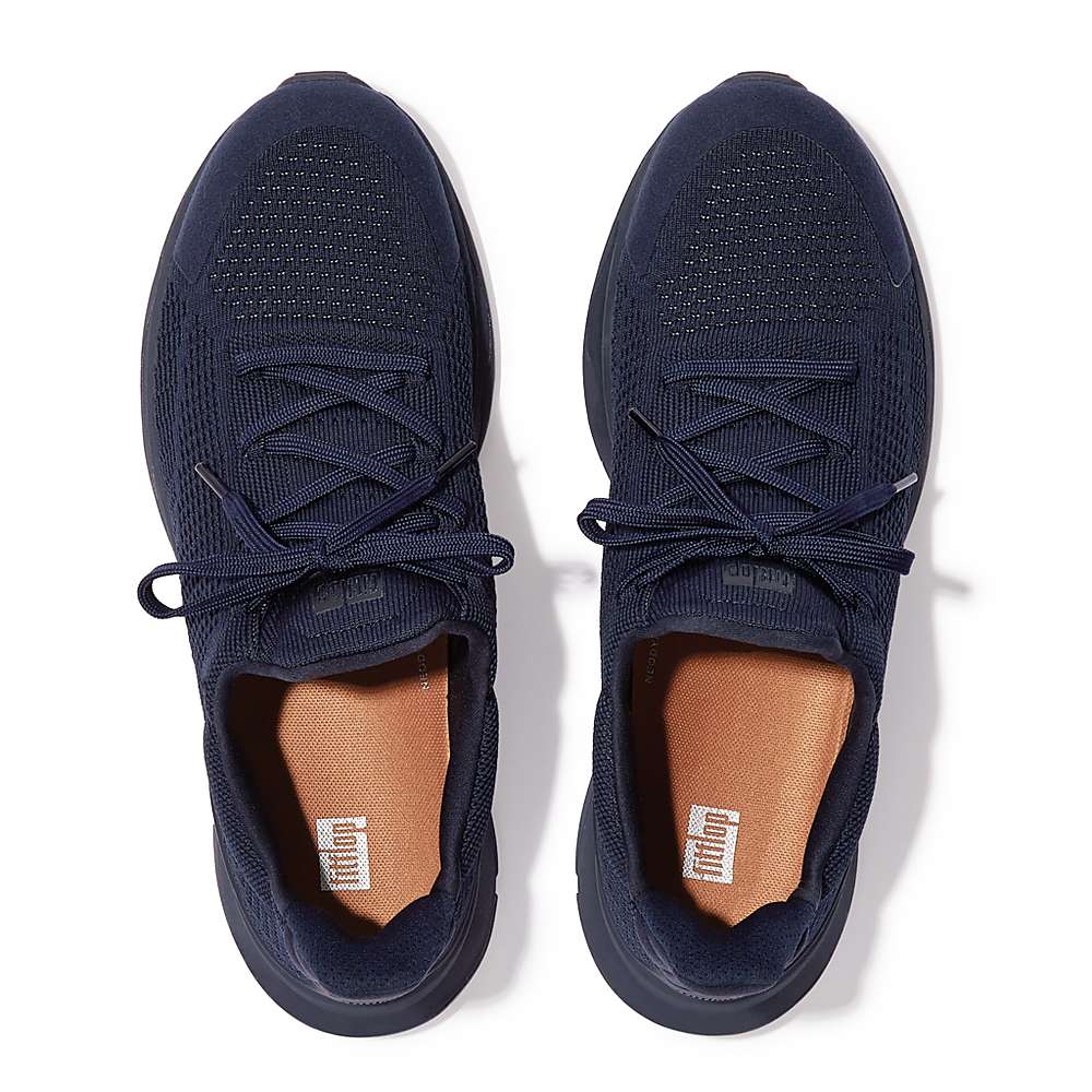 Fitflop VITAMIN FFX Knit Sports Sneakers Heren Donkerblauw | XBW865104