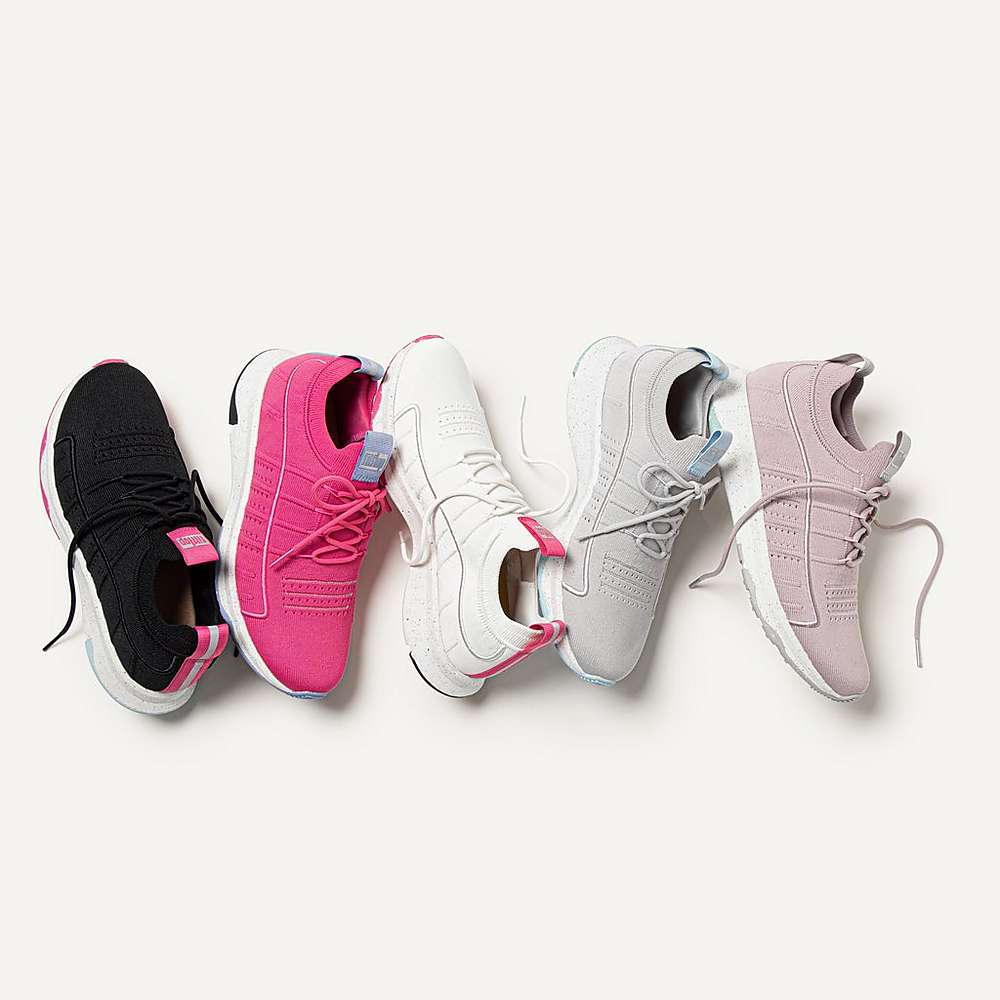 Fitflop VITAMIN FF E01 Knit Sports Sneakers Dames Paars | AOQ802456