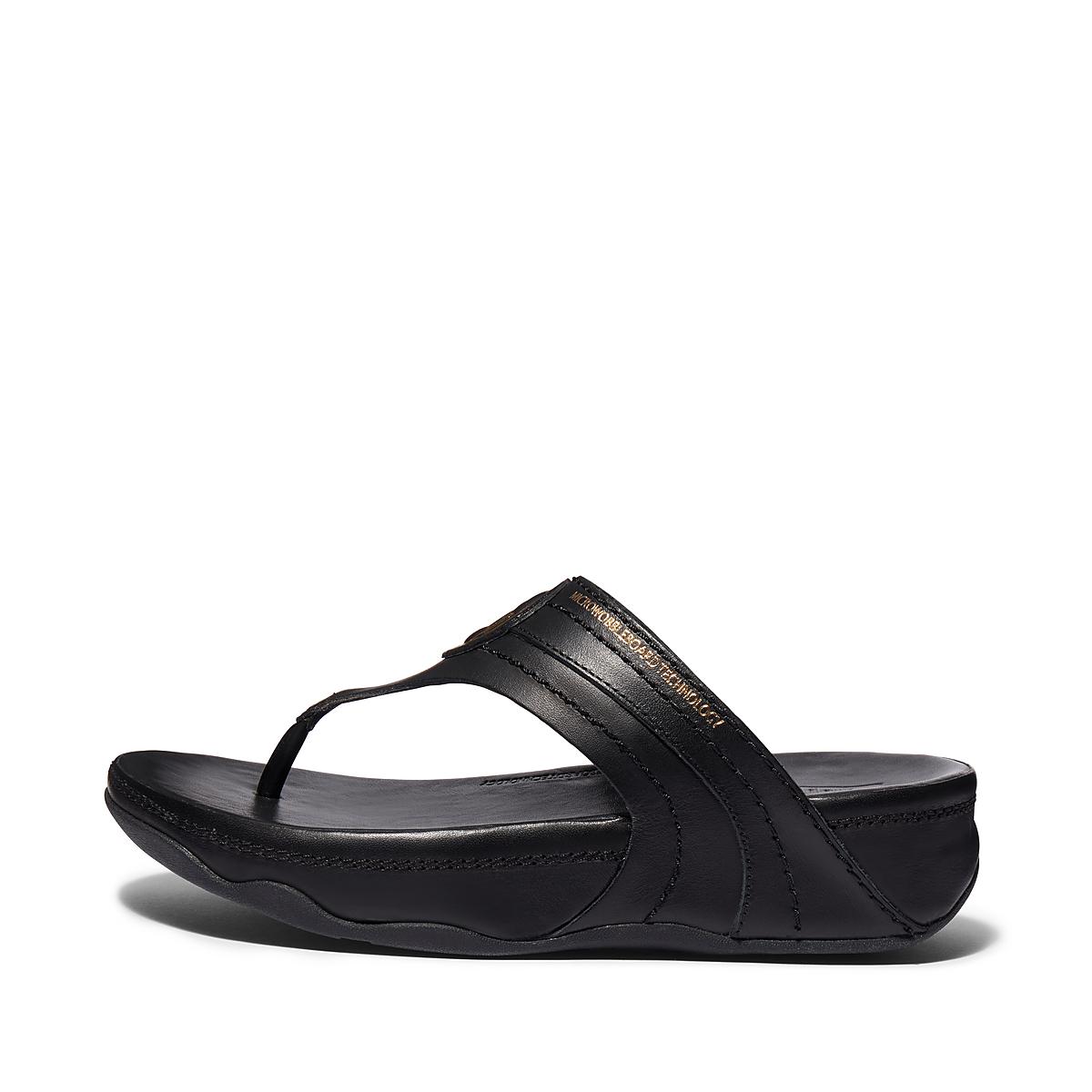 Fitflop WALKSTAR Limited Edition Toe-Post Sandalen Dames Zwart | DXO615937