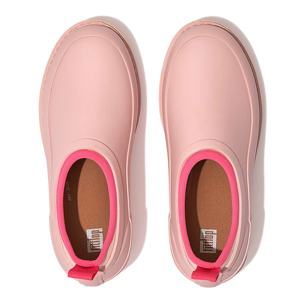 Fitflop WONDERCLOG Neon-Pop Waterproof Rubber Klompen Dames Roze | FTA160594